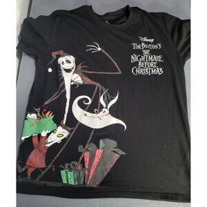 Disney Tim Burton Nightmare Before Christmas Front Back Graphic T Shirt XXL (19)